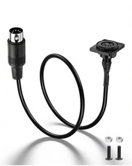 5-Pin DIN MIDI Extension Cable, Female to Male, 1.64FT for Instruments