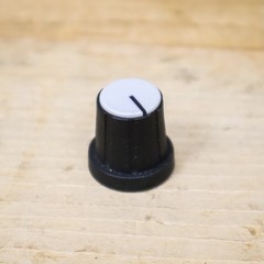 Rane Replacement Black Knob with Gray Cap for HC-6, PE-15, SM-26