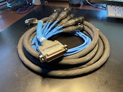 DB 25 to xlr female (8) analogue break-out (12′)