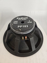 18″ Woofer 4″ Glass Fibre IN-OUT VC, Demodulation Ring, 1200W, 8 Ohm Podium Pro