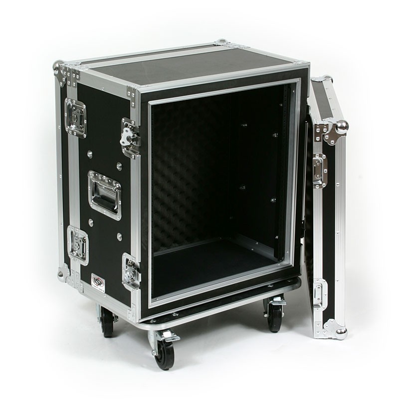12 Space Shock Mount 12″ Deep Effects Rack ATA Flight Road Case by OSP