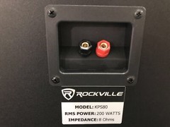 Pair Rockville KPS80 8″ 3-Way 800 Watt Karaoke/Pro Speakers+Adjustable Stands