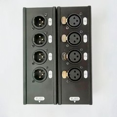 3-Pin 4 Channel XLR Male Female to Single Ethercon Audio Network Box Extender US