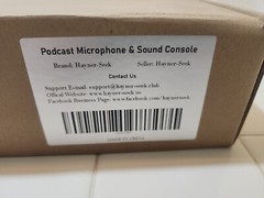 Hayner-Seek Podcast Equipment Bundle | Microphone & Sound Console