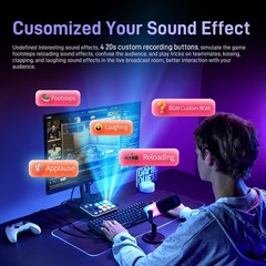 MAONO MaonoCaster G1 NEO Gaming Audio Mixer Interface RGB Bluetooth 48V Phantom