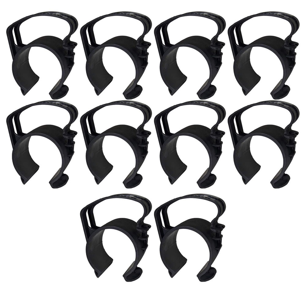 10 Pcs Cable Organizer Cord Management Clip Wire Holder for 2″ Truss Pipe Black