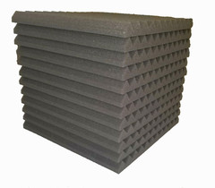 6 pcs 12″x12″x1″ Grey Acoustic Foam Panel Tiles Wall Record Studio Sound Proof