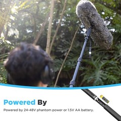 Boya XLR Shotgun Microphone BY-BM6060, Super-Cardioid Condenser Mic with 24 4…