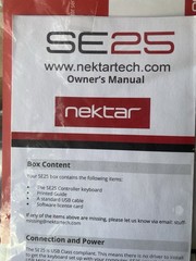 Nektar SE25 25 Keys Mini USB Controller Keyboard