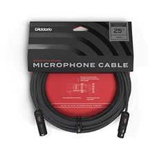 D’Addario Accessories Microphone Cable – XLR Cable – Copper Braid Shield –