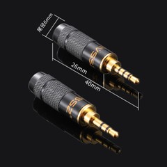 3.5mm Male Stereo Jack Plug 3 Pole 4 Pole Solder Headphone Repair Jack Adaptor