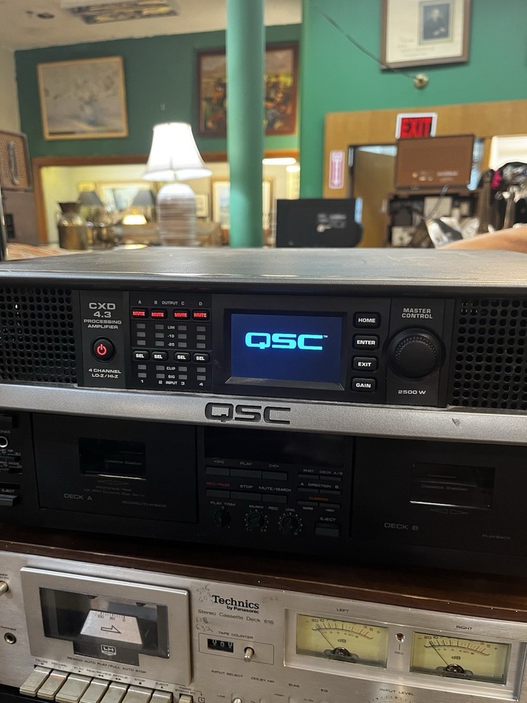 QSC CXD 4.3Q 4 Channel Network Processing Amplifier