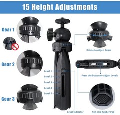 Mini Projector Stand, Tripod Mount Compatible Black