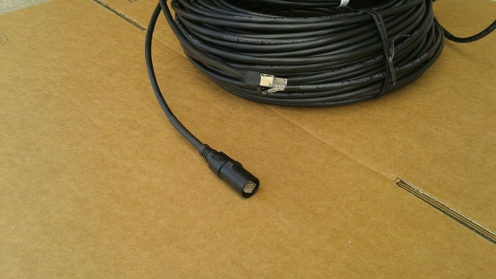 15 FT PRO CAT6 Tactical Shielded w/Neutrik Ethercon RJ45 booted Digital Cable