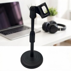 Desktop Lifting Microphone Stand Adjustable Height Non-slip Mic Clip Detachable