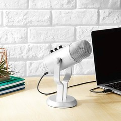 Amazon Basics Professional USB Condenser Microphone with Volume Control and OLED