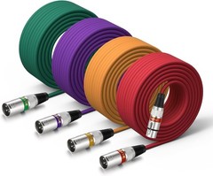 Durable 50ft Waterproof XLR Cable Male to Female for Studio & Outdoor