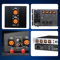 XLR Pass Through Cable, XLR Female Panel Mount to Male DtypeF_XLRM_2FT