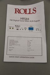 Brand New Rolls Digital FM Tuner HRS84 With XLR Outputs