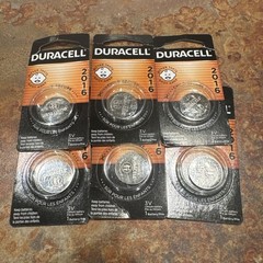 6 Pack Duracell CR2016 ECR2016 CR 2016 DL2016 3 Volt Battery EXP 2027