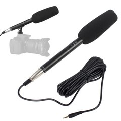 Uni-Directional Condenser Camera Interview Microphone for DSLR and Mobile Video