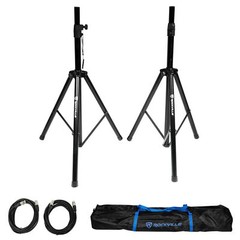 2 Mackie Thrash212 12″ 1300W Powered DJ PA Speakers+Stands+Microphone Thrash 212