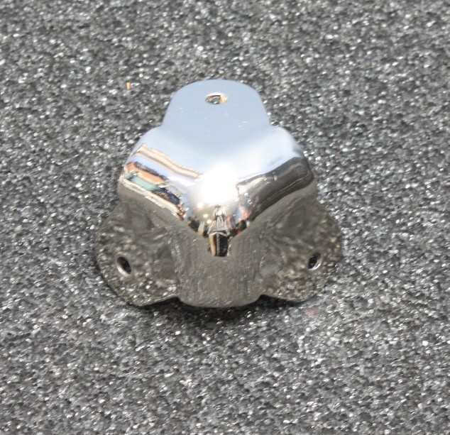 8- 3 Leg Metal Corners, Nickel, Case, Speaker Cabinet, Amp
