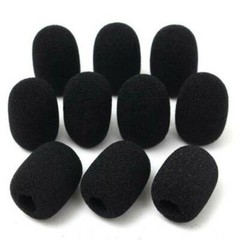 10Pcs Black Microphone Headset Grill Windscreen Sponge Foam Mic Cover US