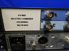 WisyCom MRK960 Receiver QTY 2 470-840MHz w/SPL218AW Splitter & (4) MTH400-US Mic