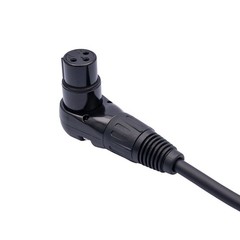 XLR Mic Extension Cable 90 Degree Female To Straight Male For Speaker Studio New