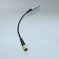 Microdot male to Mini-XLR TA3M 3pin plug 3″ audio RF cable for Microphones