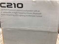 BRAND NEW Behringer C210 200W Active Column Speaker W/ 8″ SUBFOOBER REMOTE
