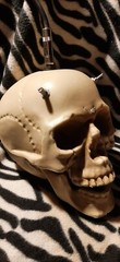 Skull optical theremin synthesizer drone circuit bent