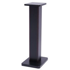 28″ 1 Pair Bookshelf Speaker Stands Surround Sound Home Theater Black Walnut PVC