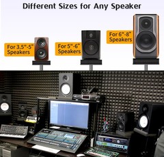 2 Pack Studio Monitor Isolation Pads for 3~5″ Speakers, High Density Foam