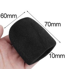 10 Pcs Thick Handheld Stage Microphone Windscreen Foam Case Cover Karaoke Black