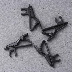 10pcs Lapel Tie Clip Iron Microphone Clip for Video Conferencing and Lectures