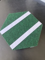 12x Hexagon Acoustic Panels 6 Inch Green Sound Absorbing Foam Tiles 8mm