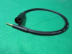CANARE L-4E5C QUAD BALANCED TT BANTAM to XLR MALE CABLE , 1 FT.