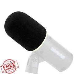 LEFXMOPHY Mic Windscreen for Shure MV6 Black Foam