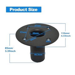 Speaker Stand Top Hat 4.33″x3.29″ – Metal Cabinet Pole Mount, PA/DJ 110 X 85 mm