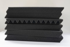 Lot of 48 – Acoustic Foam Panel Wedge Studio Sound Dampening Wall Tiles 12x12x1