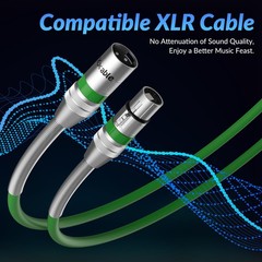 XLR to XLR Cable 40 Feet Premium XLR Microphone Cable Heavy Duty 22AWG OFC XL…