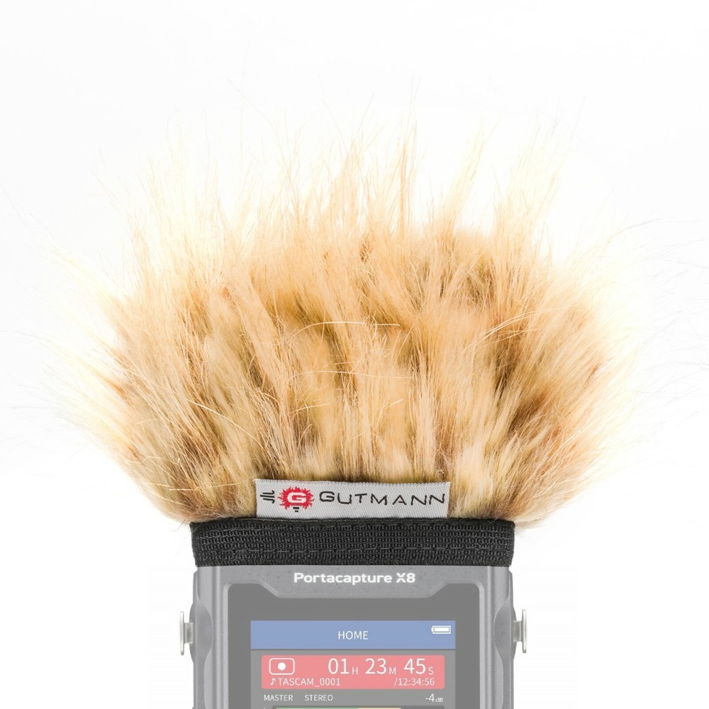 Gutmann Microphone Fur Windscreen Windshield for Tascam Portacapture X6 CAMEL
