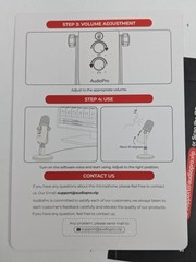 Audio Pro Professional Condenser Microphone New Open Box
