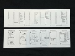 Studer A820 Front Door Label, Set – pn: 1.820.500-38 – New, Reproduction