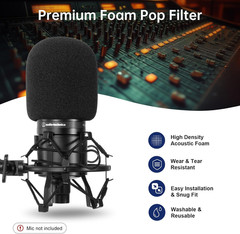Pop Filter/Windscreen for Audio-Technica AT-2020 AT-2035 AT-2040 AT-2050 ATR2500