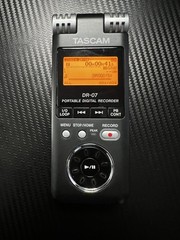 TASCAM DR-07 Portable Digital Audio Recorder Excellent Condition + Case