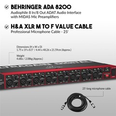 Behringer Behringer Ultragain Digital ADA8200 Audiophile 8 In/8 Out ADAT Audio I