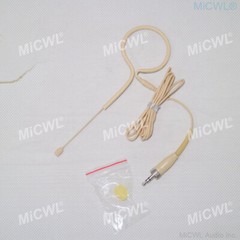 All Beige Headset Microphone for Sennheiser Wireless earset HeadMic 3.5mm Lock